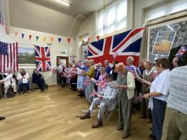 It was a patriotic party